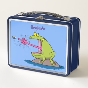 Funny frog en cartoon