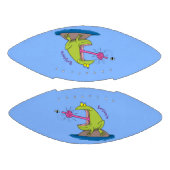 Funny frog en cartoon american football (Panelen)