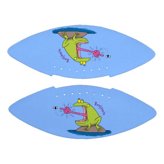 Funny frog en cartoon american football (Panelen)