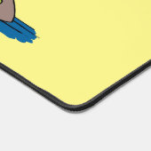 Funny frog en cartoon bureaumat (Hoek)