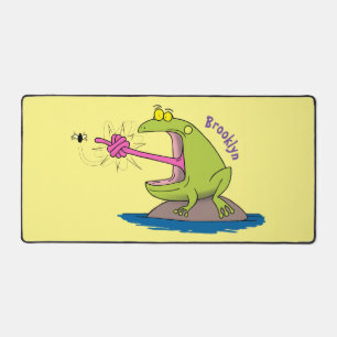 Funny frog en cartoon bureaumat