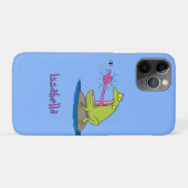Funny frog en cartoon Case-Mate iPhone case (Achterkant (horizontaal))