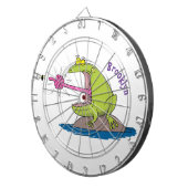 Funny frog en cartoon dartbord (Voorkant Rechts)