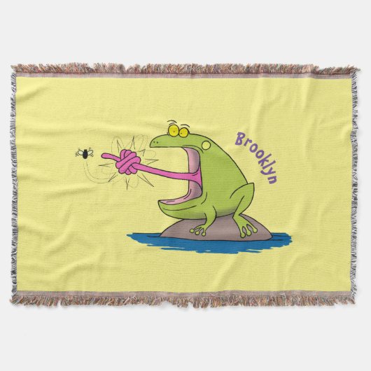 Funny frog en cartoon deken (Voorkant)