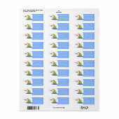 Funny frog en cartoon etiket (Full Sheet)