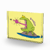 Funny frog en cartoon fotoblokken (Rechts)