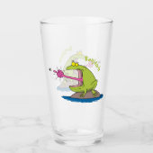 Funny frog en cartoon glas (Voorkant)