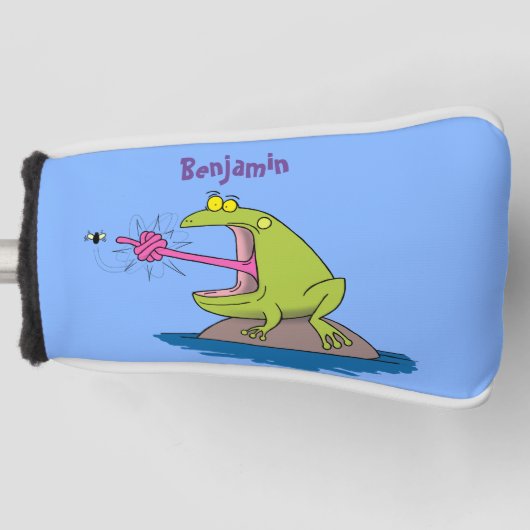 Funny frog en cartoon golfheadcover
