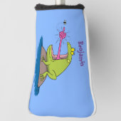 Funny frog en cartoon golfheadcover
