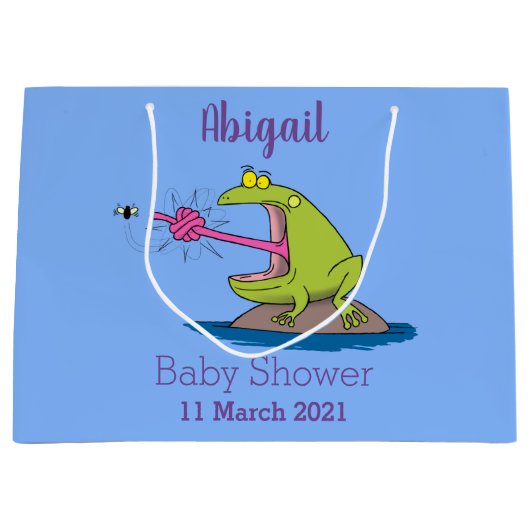 Funny frog en cartoon groot cadeauzakje (Voorkant)