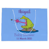 Funny frog en cartoon groot cadeauzakje (Achterkant)