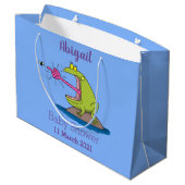 Funny frog en cartoon groot cadeauzakje (Achterkant Gekanteld)