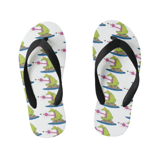Funny frog en cartoon kinder teenslippers (Voetbed)