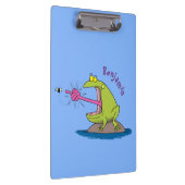 Funny frog en cartoon klembord (Rechts)