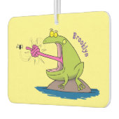 Funny frog en cartoon luchtverfrisser (Links)