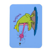 Funny frog en cartoon magneet (Verticaal)