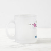 Funny frog en cartoon matglas koffiemok (Links)