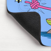Funny frog en cartoon muismat (Hoek)