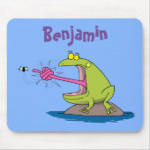 Funny frog en cartoon muismat (Voorkant)