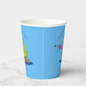 Funny frog en cartoon papieren bekers (Rechts)
