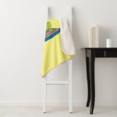 Funny frog en cartoon sherpa deken (In situ)
