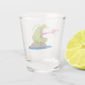 Funny frog en cartoon shot glas (Achterkant)