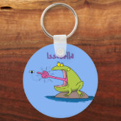 Funny frog en cartoon sleutelhanger (Voorkant)