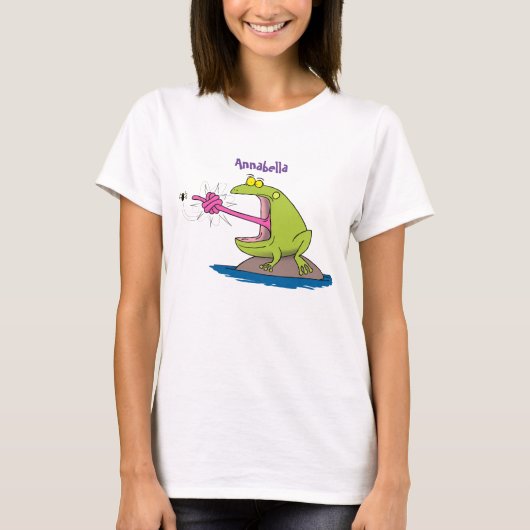 Funny frog en cartoon t-shirt (Voorkant)