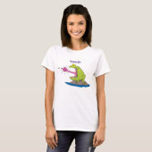 Funny frog en cartoon t-shirt (Voorkant volledig)