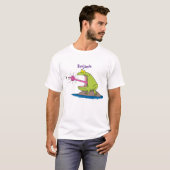 Funny frog en cartoon t-shirt (Voorkant volledig)