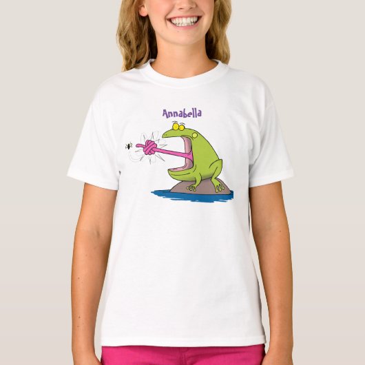 Funny frog en cartoon t-shirt (Voorkant)