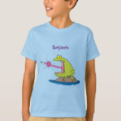 Funny frog en cartoon t-shirt (Voorkant)