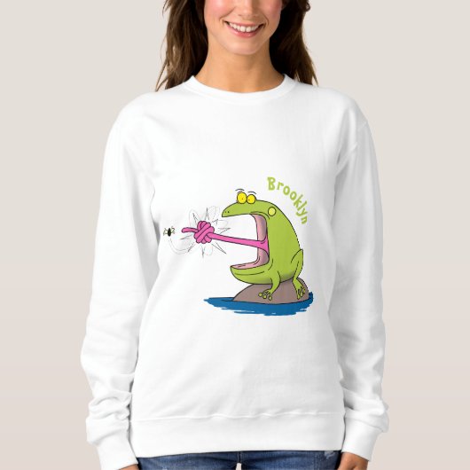 Funny frog en cartoon trui (Voorkant)