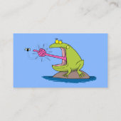 Funny frog en cartoon visitekaartje (Achterkant)