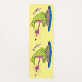 Funny frog en cartoon yogamat (Voorkant)