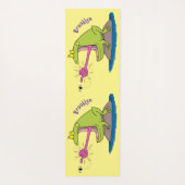 Funny frog en cartoon yogamat (Achterkant)