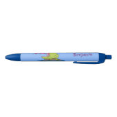 Funny frog en cartoon zwarte inkt pen (Bodem)