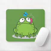 Funny frog en vlindervormig ontwerp muismat (Met muis)