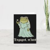 Funny Frog Engagement Matching Couples Tee Snarky  Kaart (Voorkant)