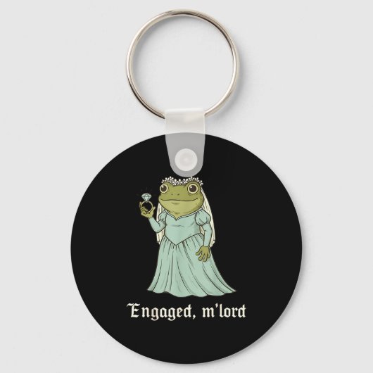 Funny Frog Engagement Matching Couples Tee Snarky  Sleutelhanger (Voorkant)
