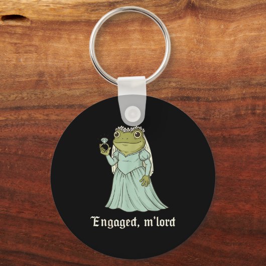 Funny Frog Engagement Matching Couples Tee Snarky  Sleutelhanger (Voorkant)