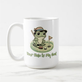 Funny Frog Golf - Your Hole is My Goal Koffiemok