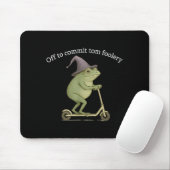 Funny Frog Graphic Saying Off To Commit Tom Fooler Muismat (Met muis)
