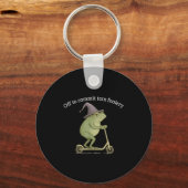 Funny Frog Graphic Saying Off To Commit Tom Fooler Sleutelhanger (Voorkant)