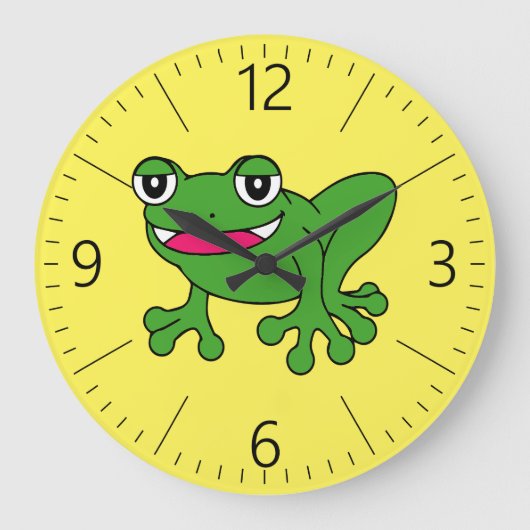 Funny frog grote klok (Voorkant)
