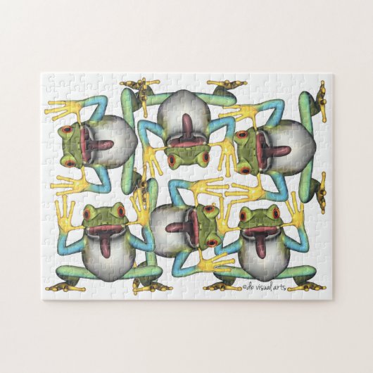 Funny Frog Insanely Froggie Puzzle Legpuzzel (Horizontaal)