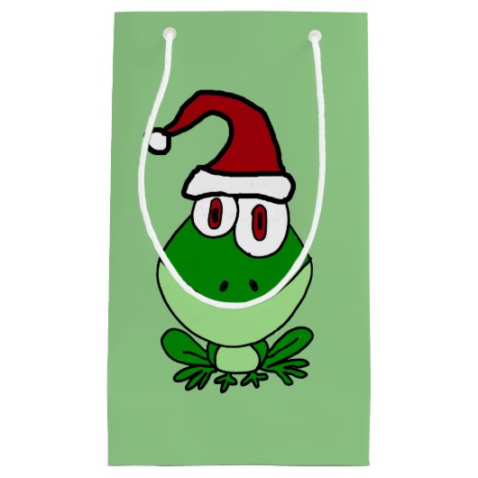 Funny Frog kerstcadetas Klein Cadeauzakje (Voorkant)