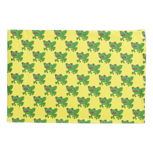 Funny frog kussensloop (Achterkant)