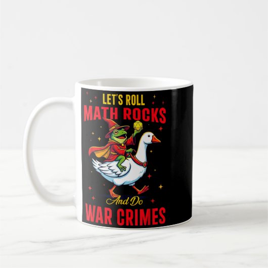 Funny Frog Let's Roll Math Rocks And Do War Crimes Koffiemok (Links)