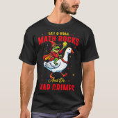 Funny Frog Let's Roll Math Rocks And Do War Crimes T-shirt (Voorkant)